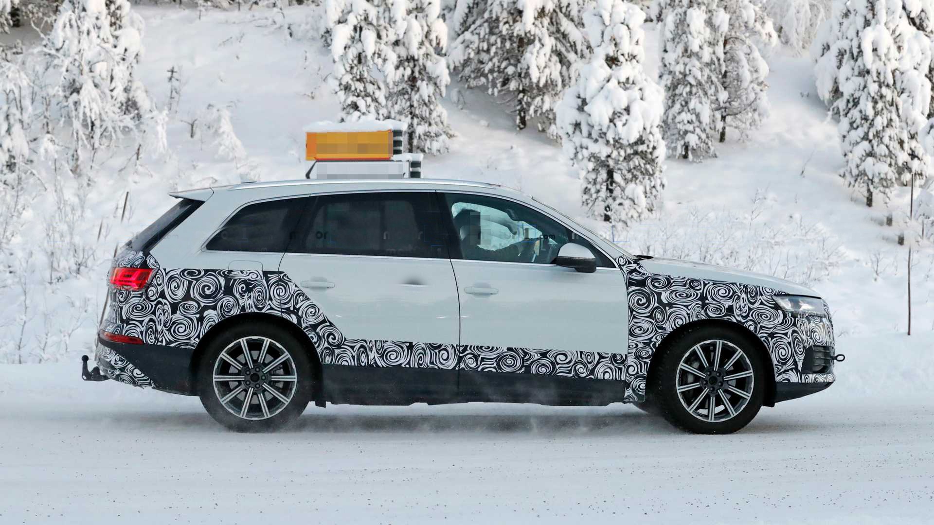 Audi Q7 2020 facelift lo dien anh 6