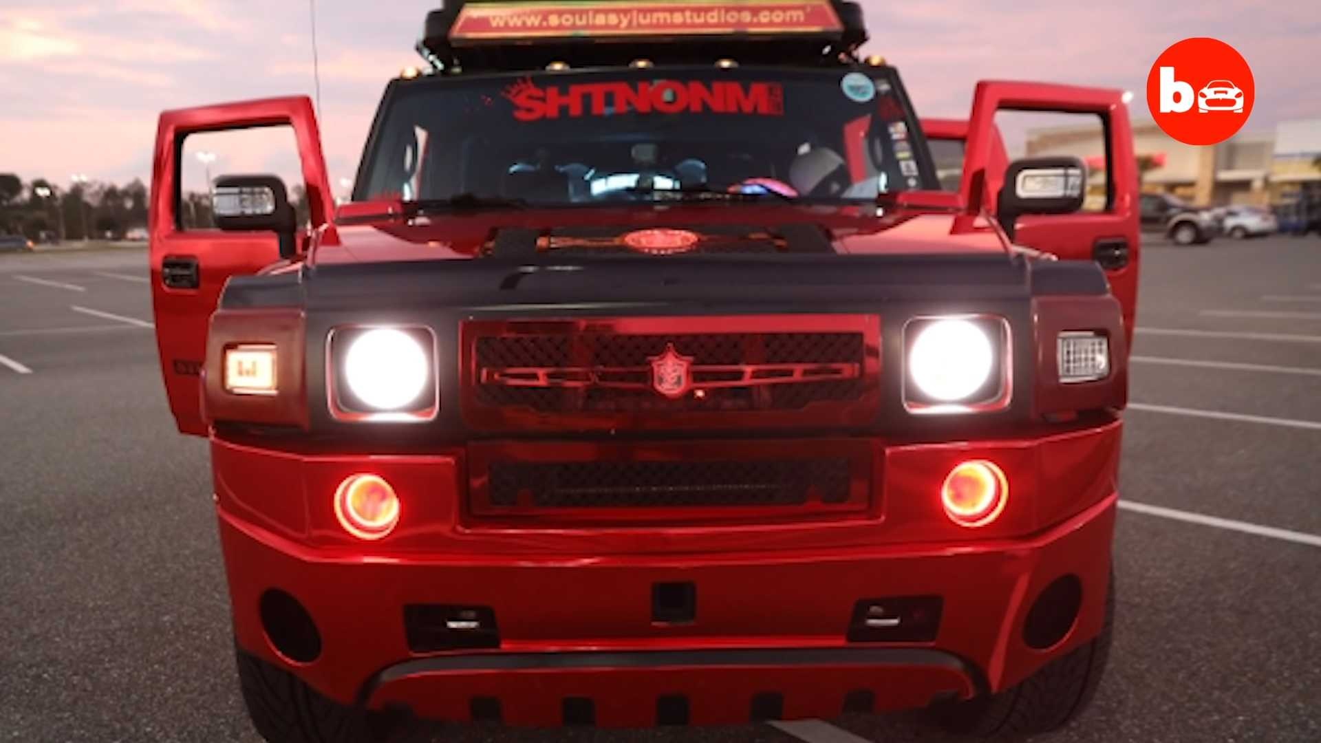 Hummer H2 gắn dàn loa hầm hố ảnh 2 Hummer H2 gan dan loa ham ho anh 2