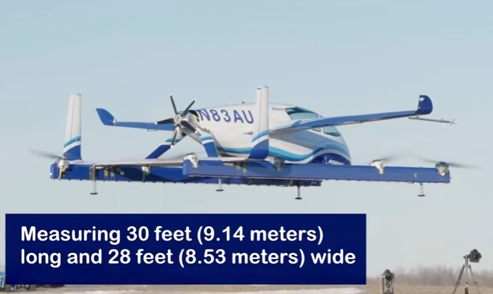 May bay tu hanh chay dien cua Boeing hinh anh