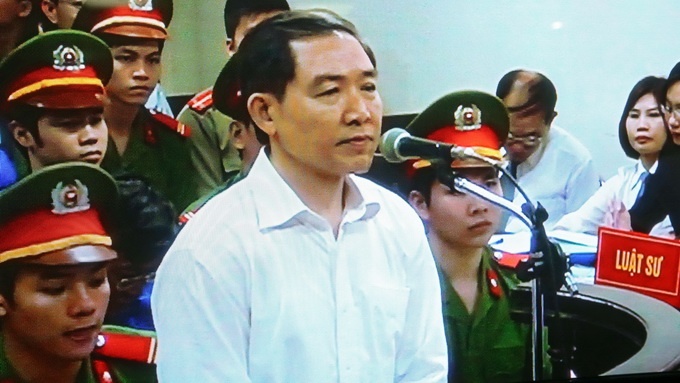 Dương Chí Dũng tại phiên phúc thẩm. Ảnh: Tuổi Trẻ.