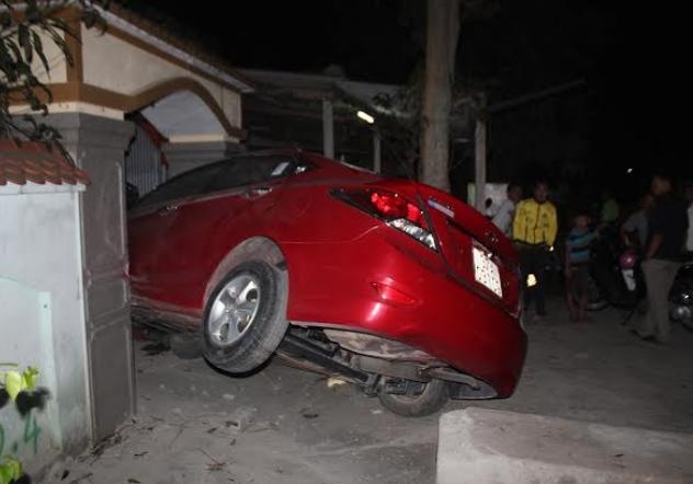 Hiện trường xảy ra vụ tai nạn.