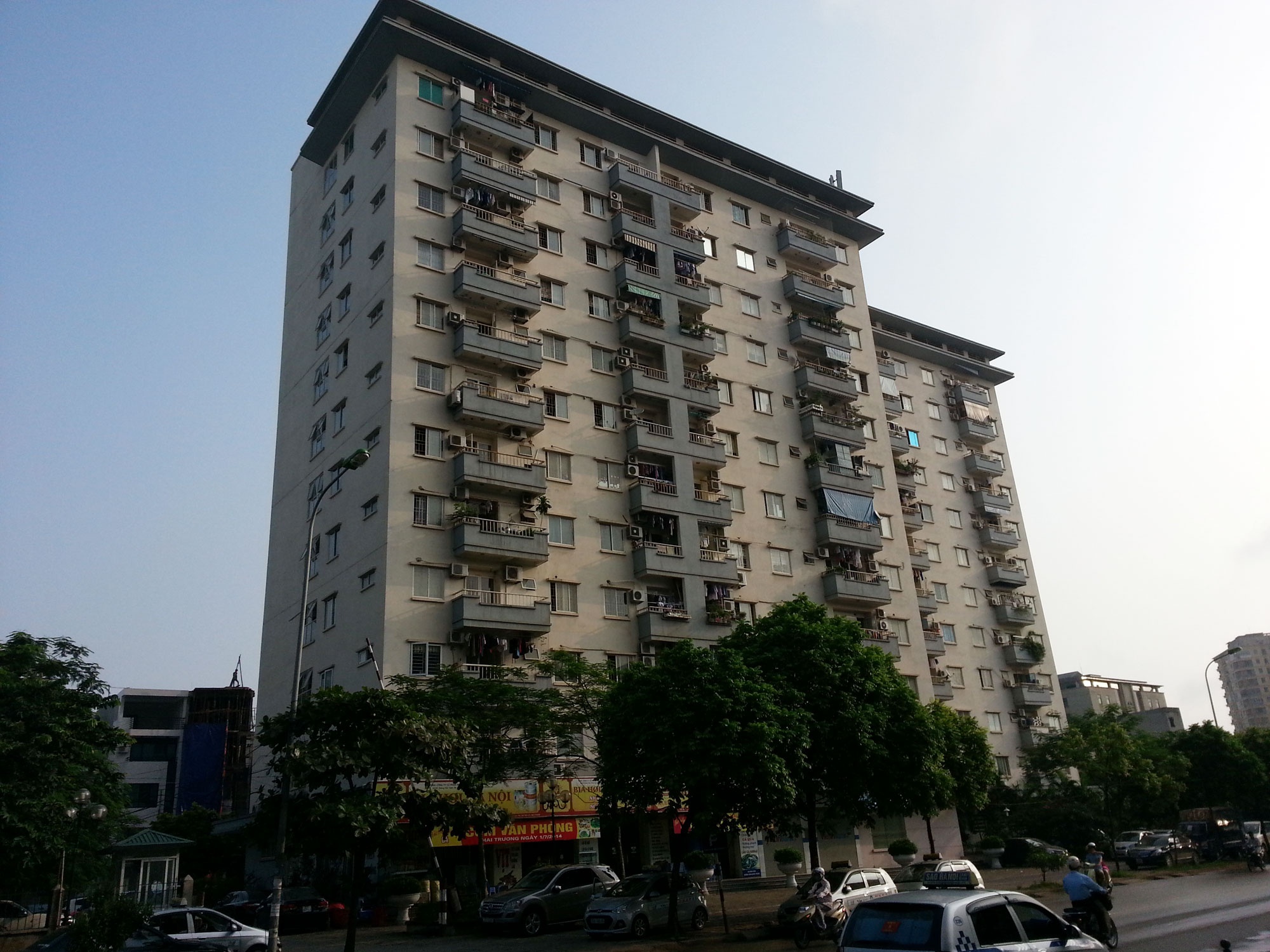 Khu chung cư nơi Nghĩa gây án. Ảnh: Hà Anh.