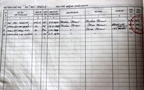 Các con của ông Hồng đều đổi họ sau khi ông vào tù.