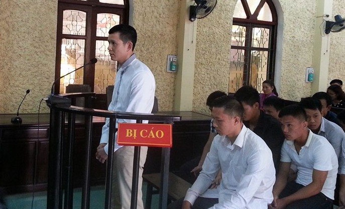 Đào Đức Lợi khai trước phiên tòa. Ảnh: Mạnh Thắng.