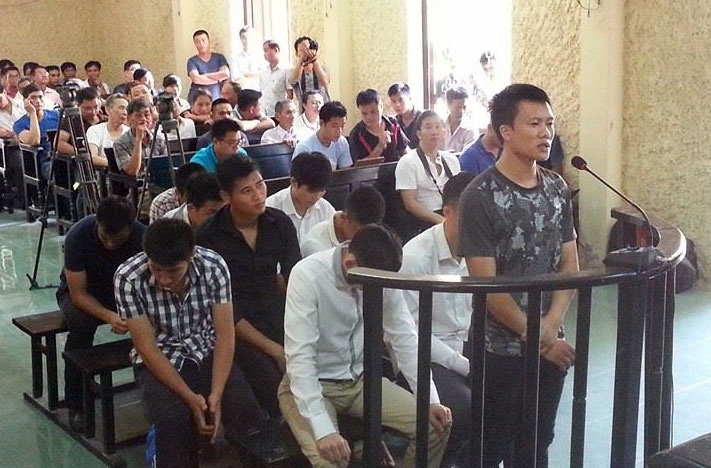 Trần Mạnh Dũng khai tại phiên tòa. Ảnh: Mạnh Thắng.