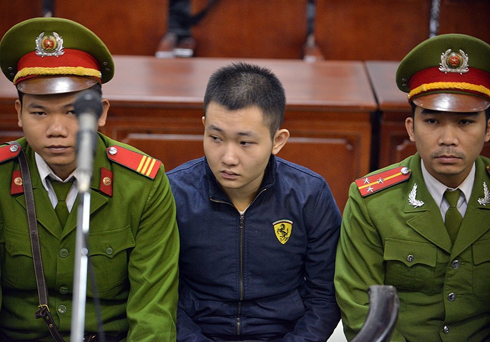Bị cáo Khánh tại phiên xử. Ảnh: Lê Hiếu.