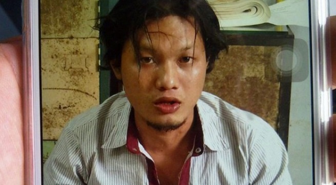 Hung thủ tại cơ quan điều tra.