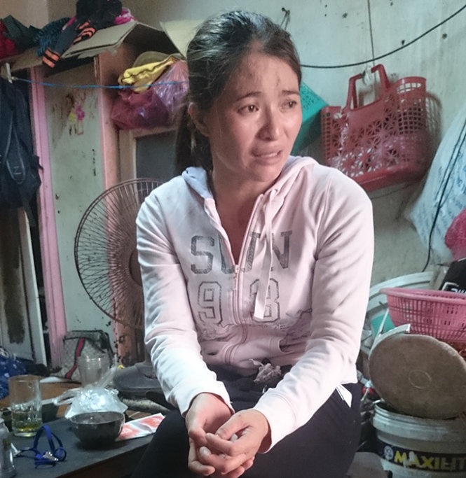 Chị Hồng kể chuyện có người đến phòng trọ của chị đòi số tiền 5 triệu yen.