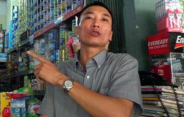 Anh Trường người phát hiện chiếc xe máy để quên.