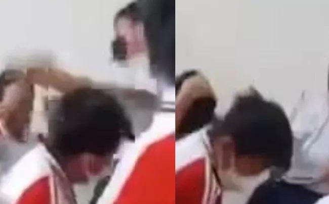 Thay giao lien tuc tat, danh vao dau hoc sinh lop 7 hinh anh