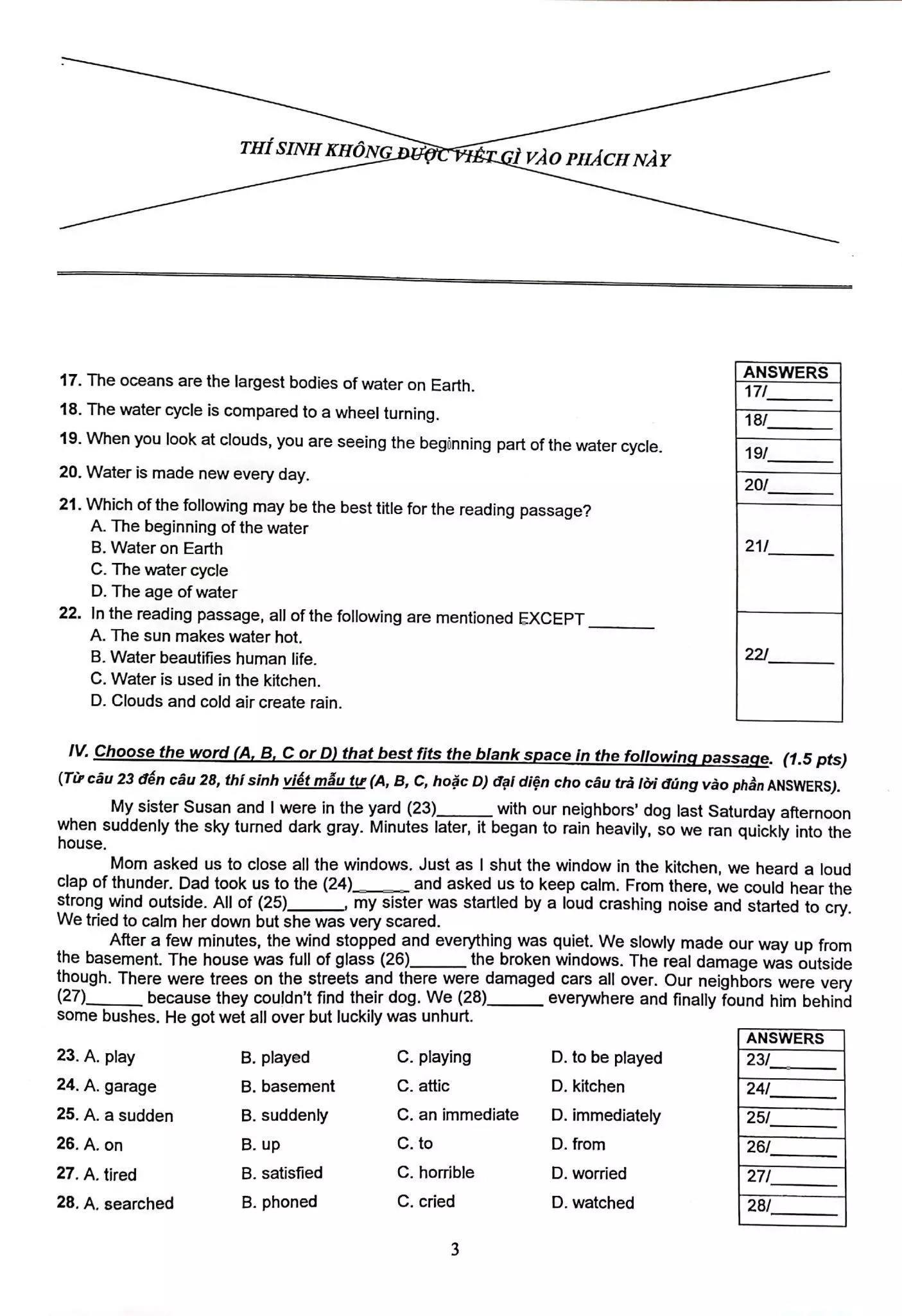 De thi mon tieng Anh vao 10 o TP.HCM anh 7