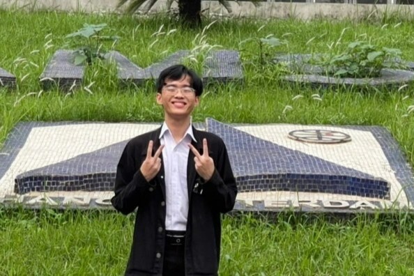 Nam sinh 2 lan doat giai Nhat quoc gia mon Sinh anh 2