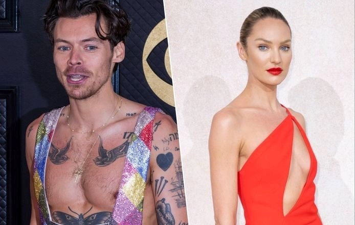 Harry Styles vuong nghi van hen ho sieu mau Victoria's Secret hinh anh