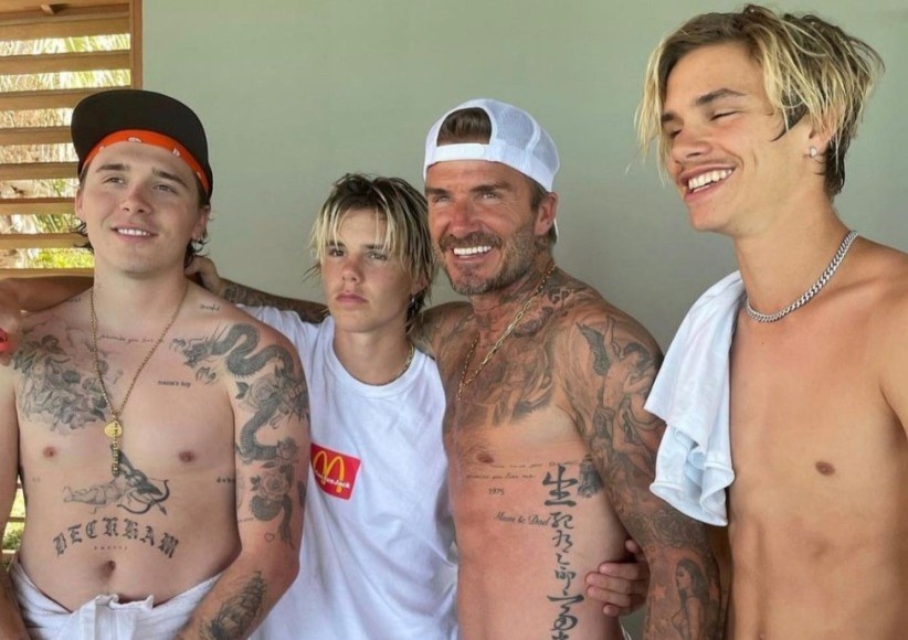 Romeo Beckham gay chu y hinh anh