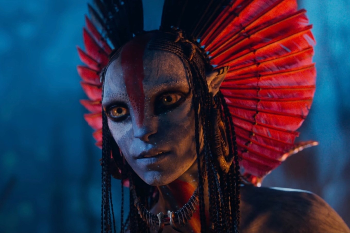 Avatar 3 giới thiệu tộc Người Tro hoàn toàn mới. Ảnh: Disney.