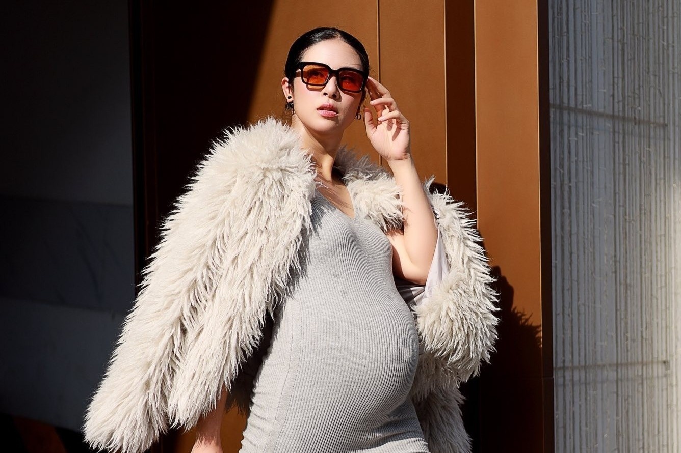 Ngoc Han khoe bung bau 8 thang hinh anh