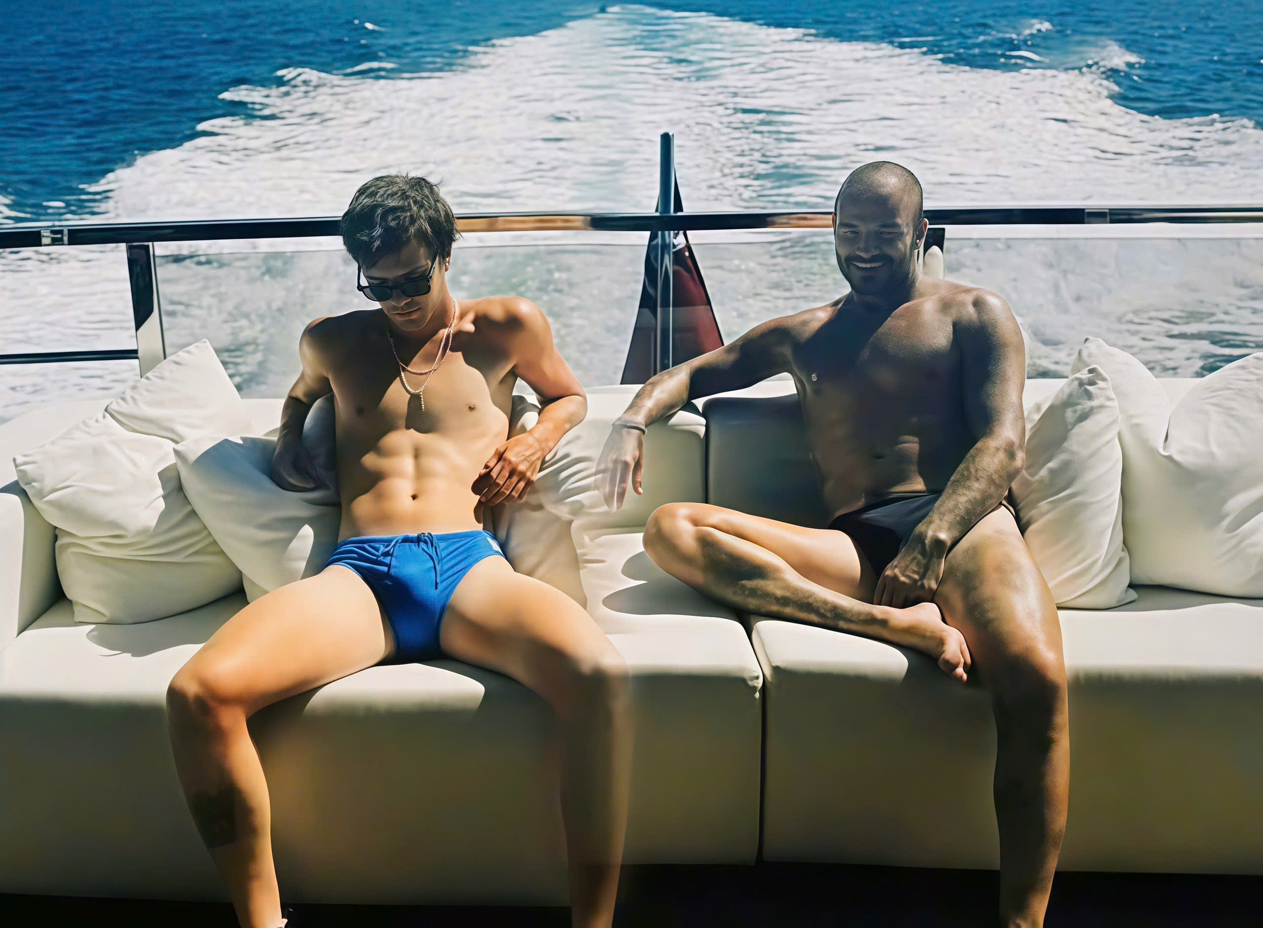 Anh khoe body gay sot cua David Beckham va con trai hinh anh