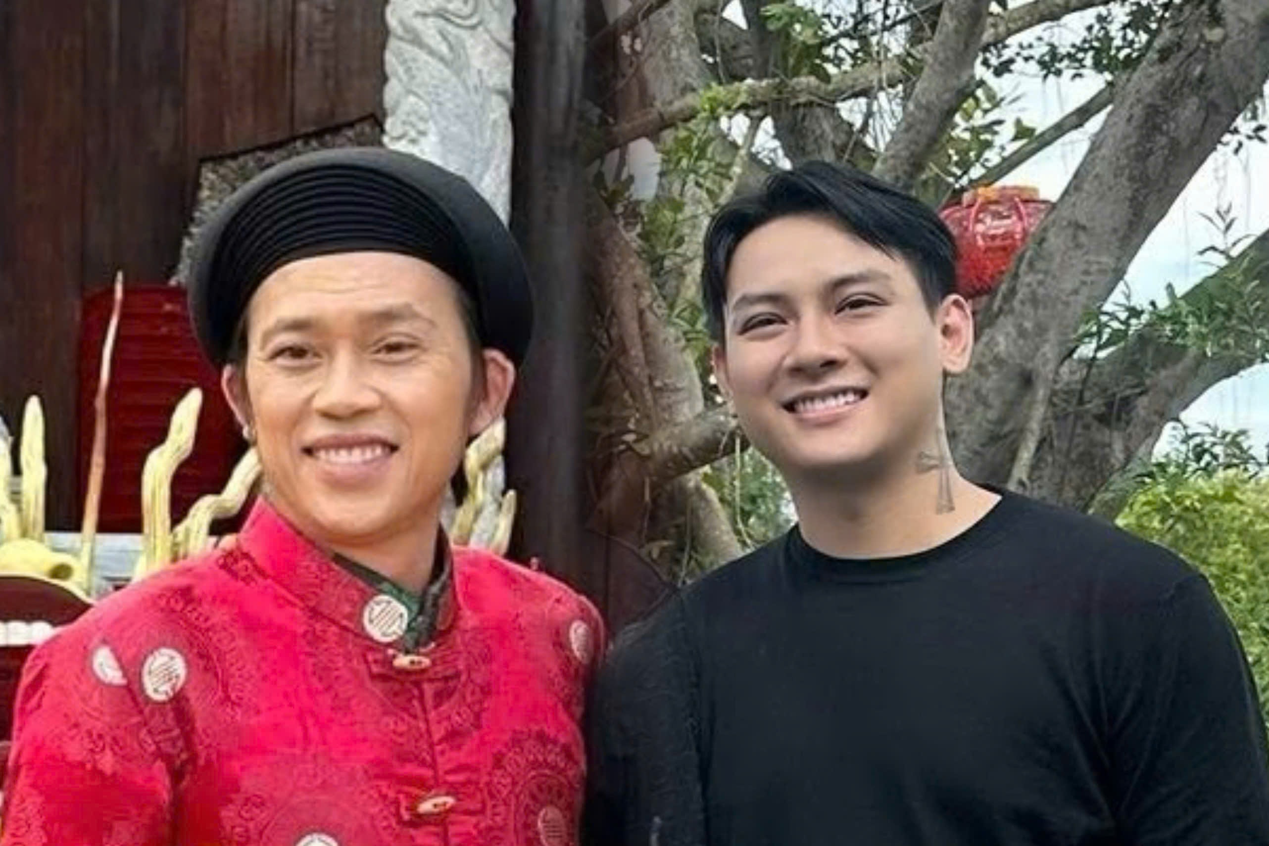 Hoai Lam hoi ngo Hoai Linh o den tho To hinh anh