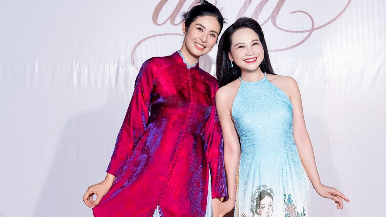 Ngoc Han khoe sac voc ben dan nguoi dep hinh anh
