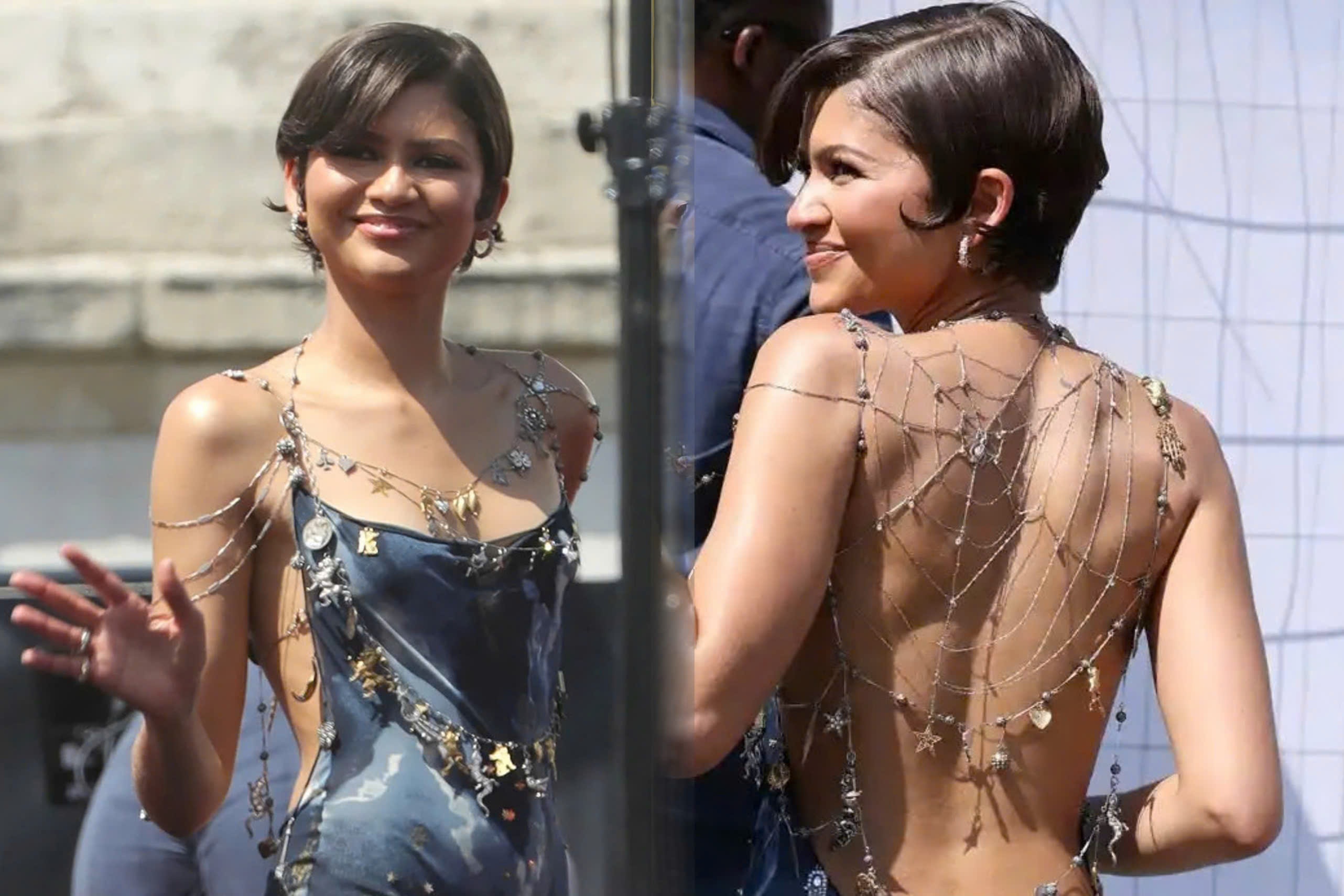 Vay mang nhen tren nguoi Zendaya gay sot hinh anh