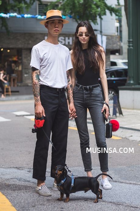 Street style cua dan tin do thoi trang Han Quoc anh 1
