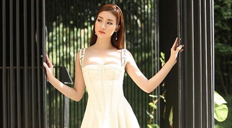 Hoa hau Do My Linh chuong phong cach cong chua hinh anh