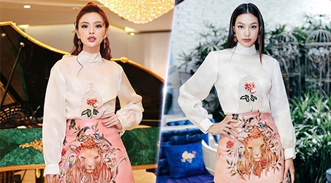 Tu Hao dung vay ao voi dan my nhan Viet: Ai mac dep hon? hinh anh