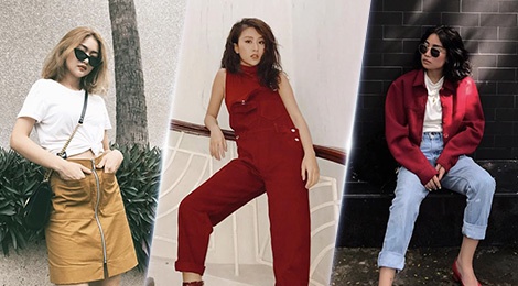 Da dang trang phuc ngay cuoi tuan cua hot girl Viet hinh anh