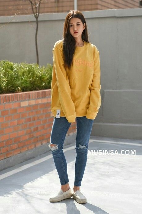 Dàn tín đồ thời trang Hàn Quốc chào thu bằng loạt trang phục sành điệu ảnh 4 Dan tin do thoi trang Han Quoc chao thu bang loat trang phuc sanh dieu anh 4