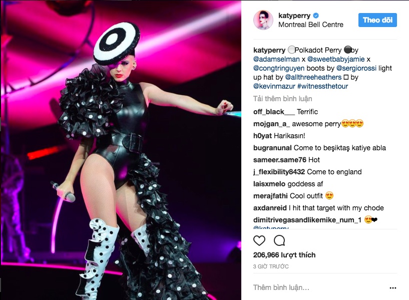 Katy Perry diện đồ nhà thiết kế Công Trí ảnh 1 Katy Perry dien do nha thiet ke Cong Tri anh 1
