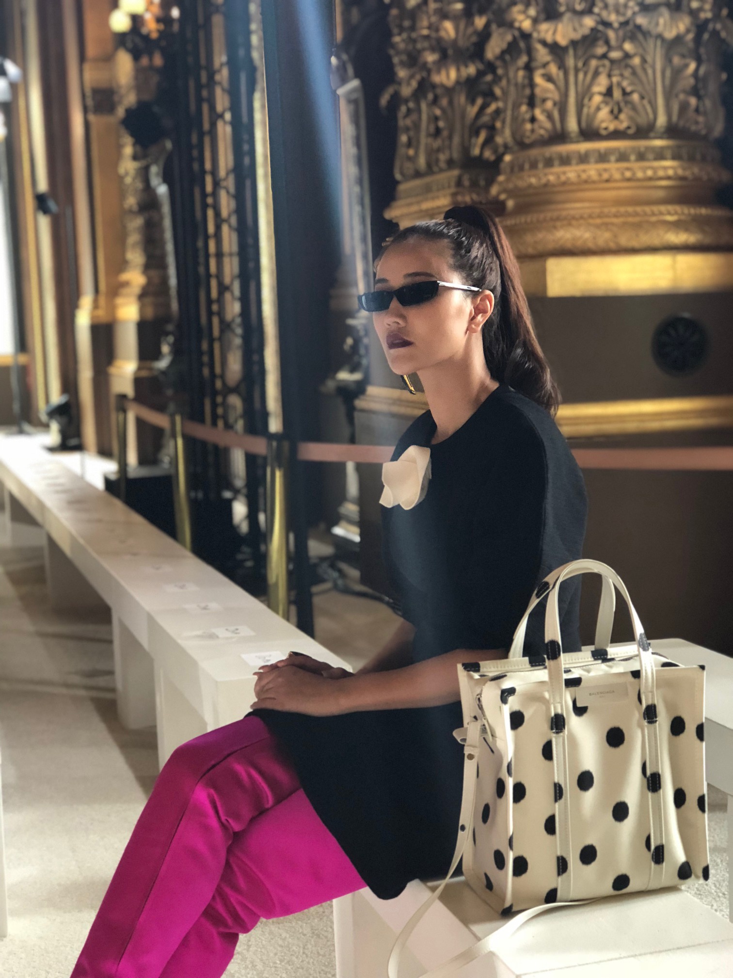 Maya ngồi hàng ghế đầu show Balmain ảnh 4 Maya ngoi hang ghe dau show Balmain anh 4