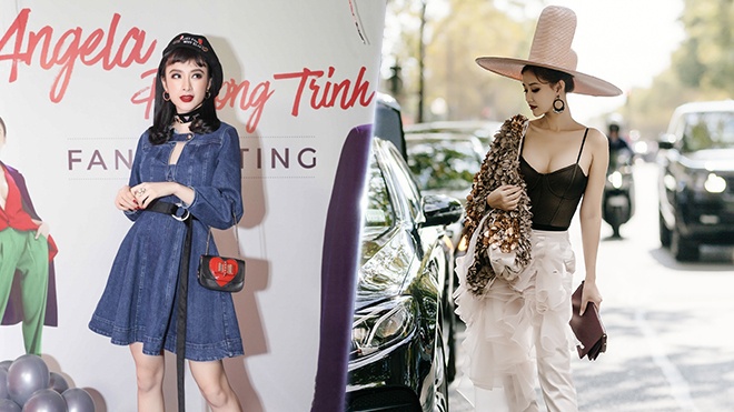 Angela Phuong Trinh, Maya mac loi trang phuc tuan qua hinh anh