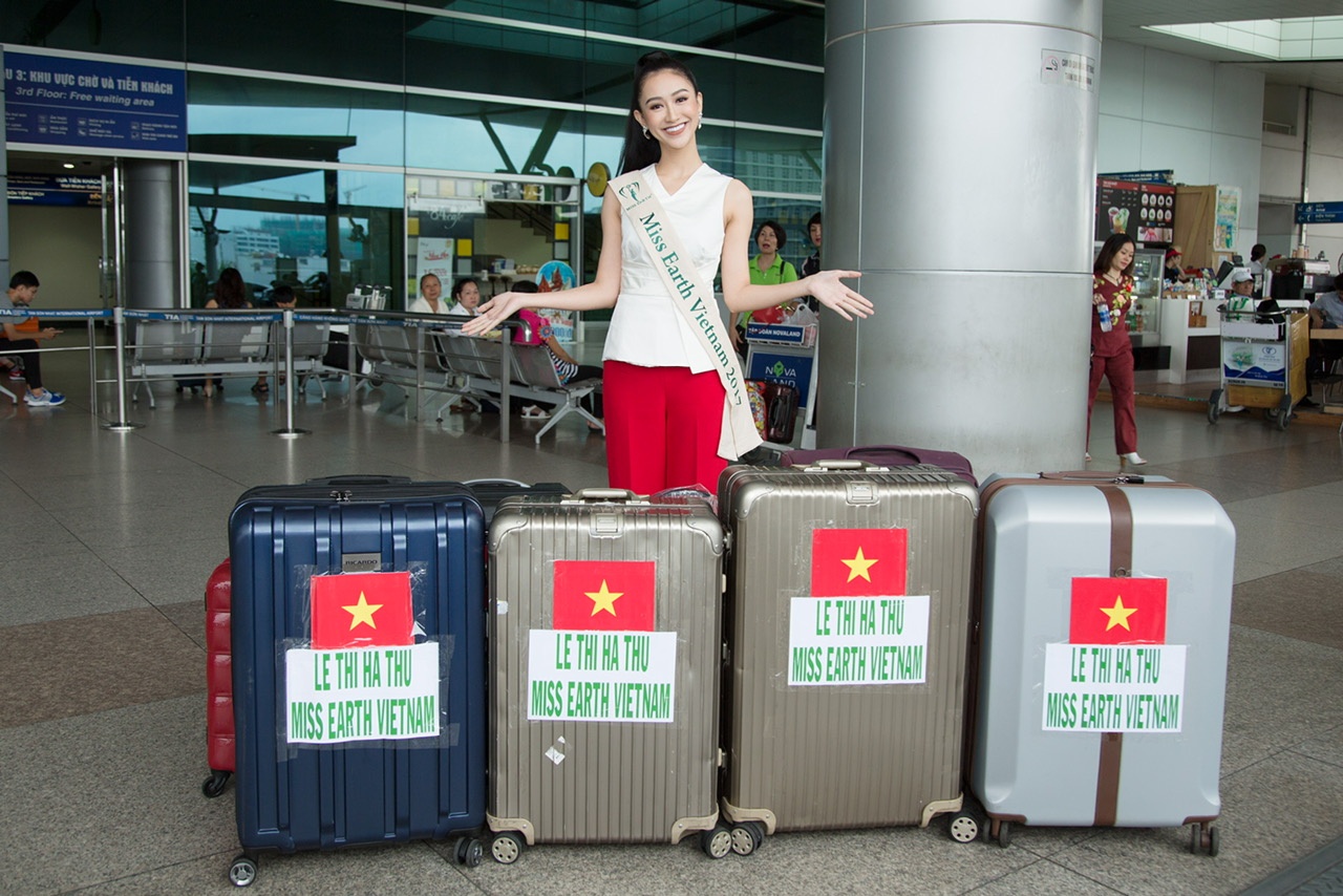 Ha Thu len duong tham gia Miss Earth 2017 anh 3