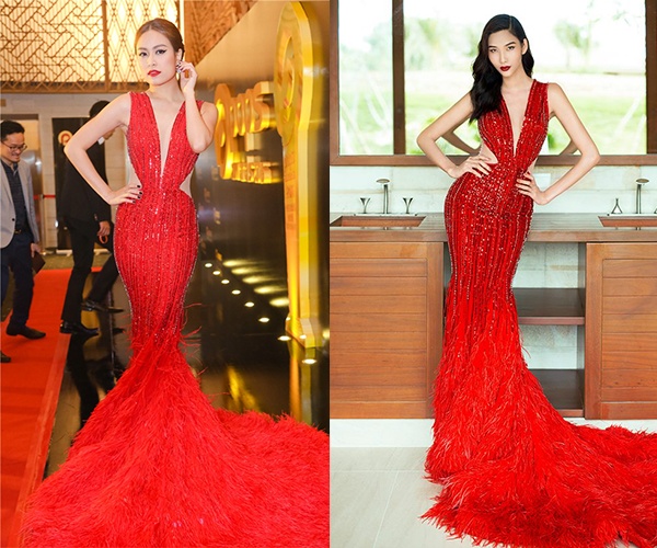 thi sinh Hoa hau dung vay voi my nhan Viet anh 4