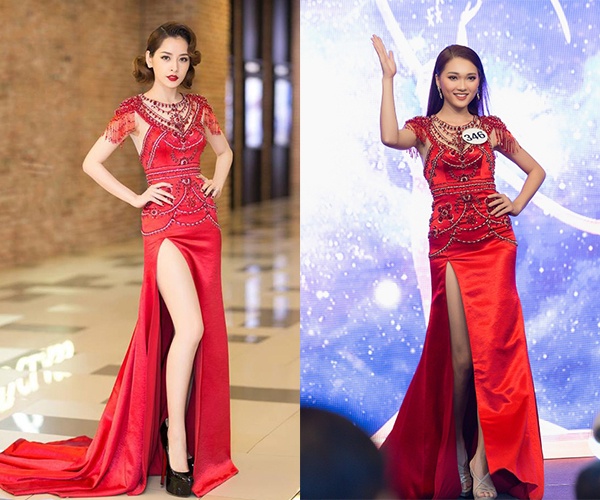 thi sinh Hoa hau dung vay voi my nhan Viet anh 7