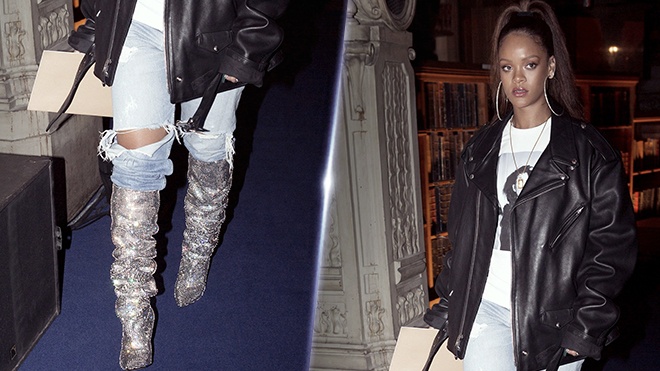 Nhung kieu giay doc la gan mac Rihanna hinh anh