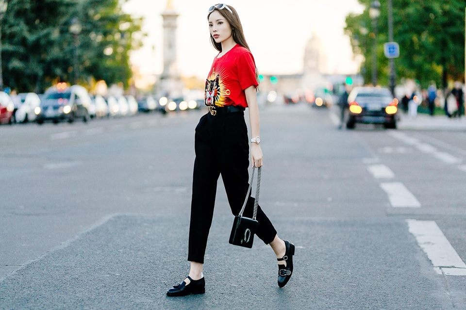 Kỳ Duyên kết hợp trang phục với áo thun ảnh 8 Ky Duyen ket hop trang phuc voi ao thun anh 8