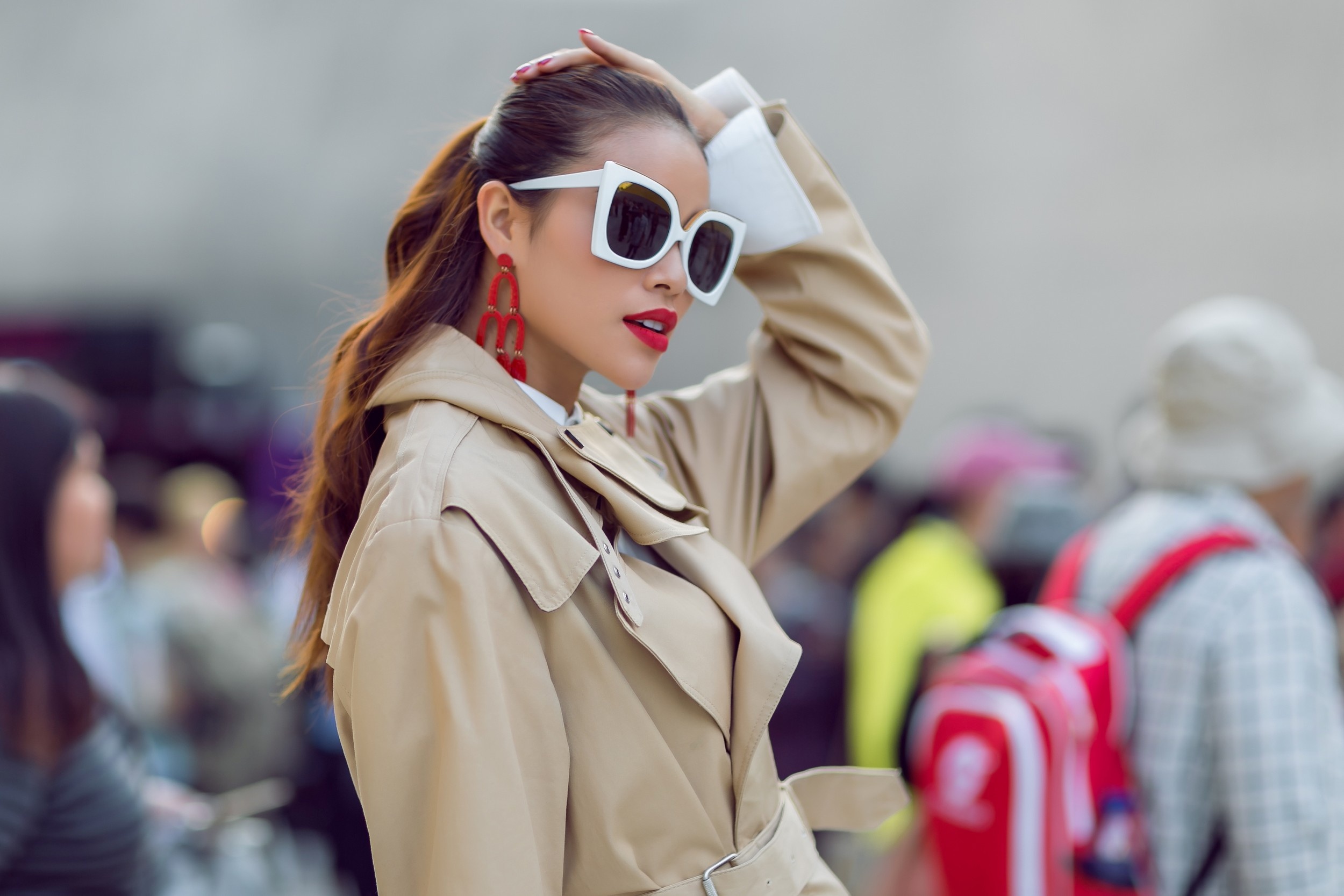 Pham Huong thu hut canh san anh duong pho tai Seoul hinh anh