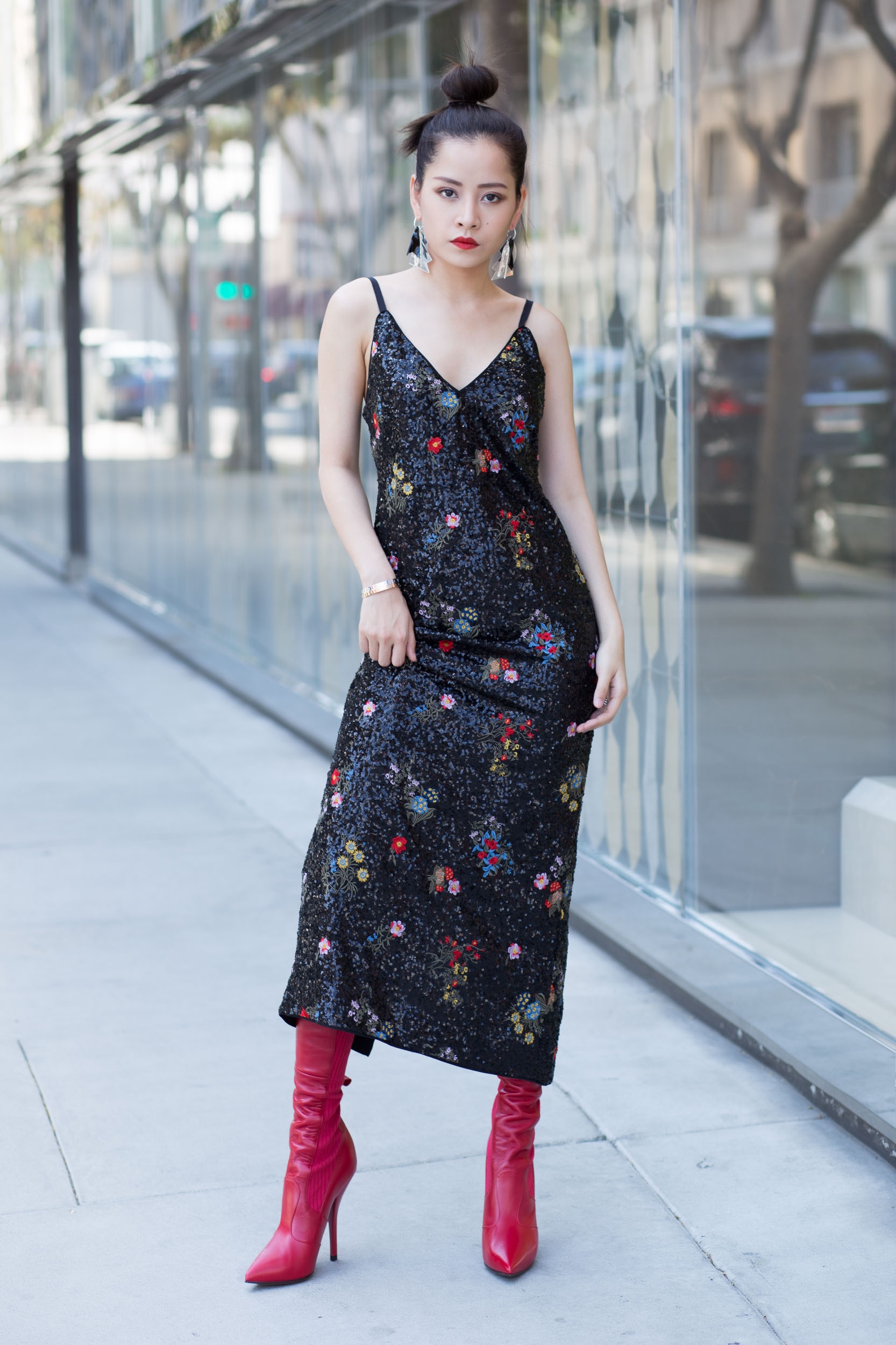 Sao Viet lang xe xu huong giay boots sac do anh 7