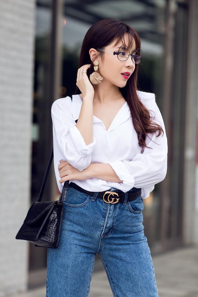Sao Việt lăng xê trang phục sành điệu ngày cuối tuần ảnh 2 Sao Viet lang xe trang phuc sanh dieu ngay cuoi tuan anh 2
