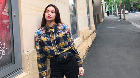 Nguoi dep Viet dien trang phuc gi xuong pho ngay cuoi tuan? hinh anh