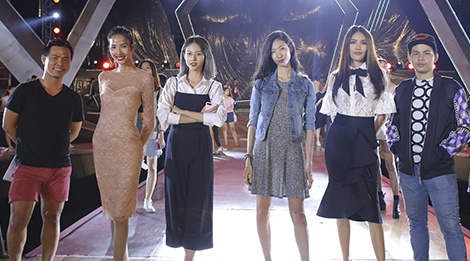 Lan Khue, Hoang Thuy cung dan mau tong duyet show thoi trang hinh anh