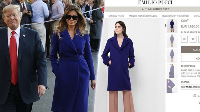 Trang phục hàng hiệu của Melania Trump ảnh 3 Trang phuc hang hieu cua Melania Trump anh 3