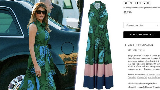 Trang phục hàng hiệu của Melania Trump ảnh 1 Trang phuc hang hieu cua Melania Trump anh 1