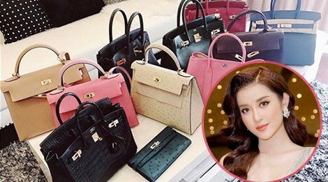 Kham pha bo suu tap tui xach hang ty dong cua A hau Huyen My hinh anh