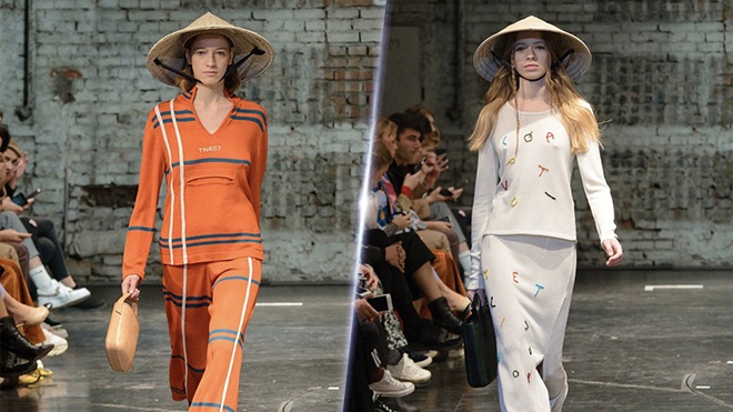 Non la Viet Nam xuat hien trong show dien thoi trang quoc te hinh anh