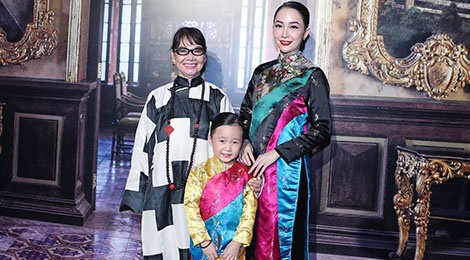 Linh Nga va con gai dien o show thoi trang giua tin bi chong cu kien hinh anh