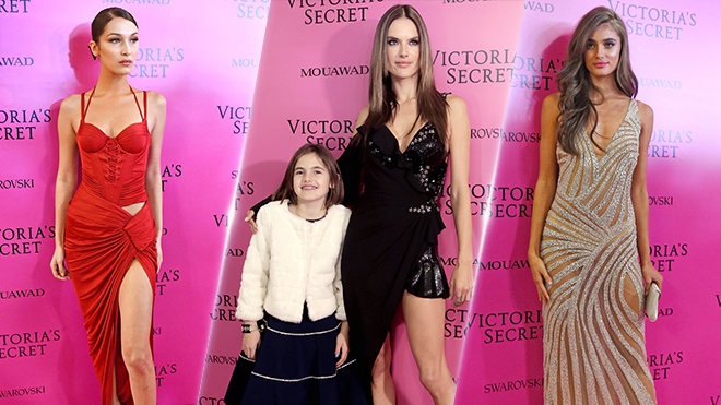 Alessandra Ambrosio dan con gai toi tham hong Victoria's Secret hinh anh