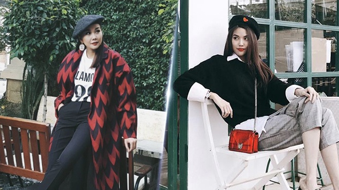 Thanh Hang, Lan Khue dien phong cach menswear xuong pho hinh anh
