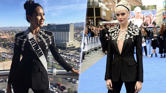 Nguyen Thi Loan dien trang phuc nhai tai Hoa hau Hoan Vu 2017 hinh anh